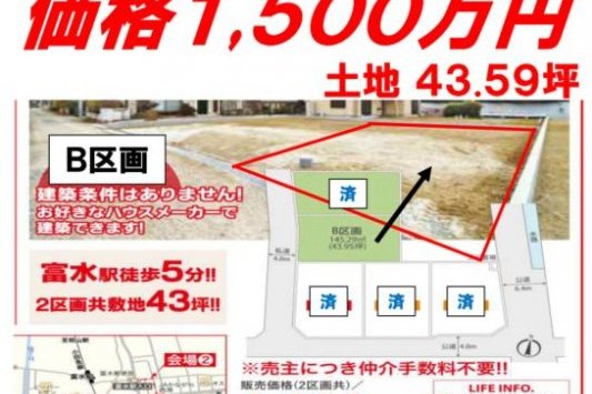 小田原市堀之内「A区画」：S様　お引渡し 　★まもなく完売★